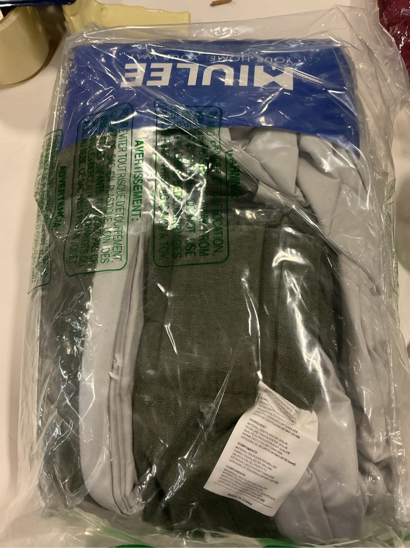 Condition photo showing New/Like New for MIULEE Olive Green Pinch Pleated 100% Blackout Linen Curtains 90 Inch Length 2 Panels Set, Dark Green Pleat Curtains with Pin Hooks, Black Out Room Darkening Drapes for Bedroom Living Room Window