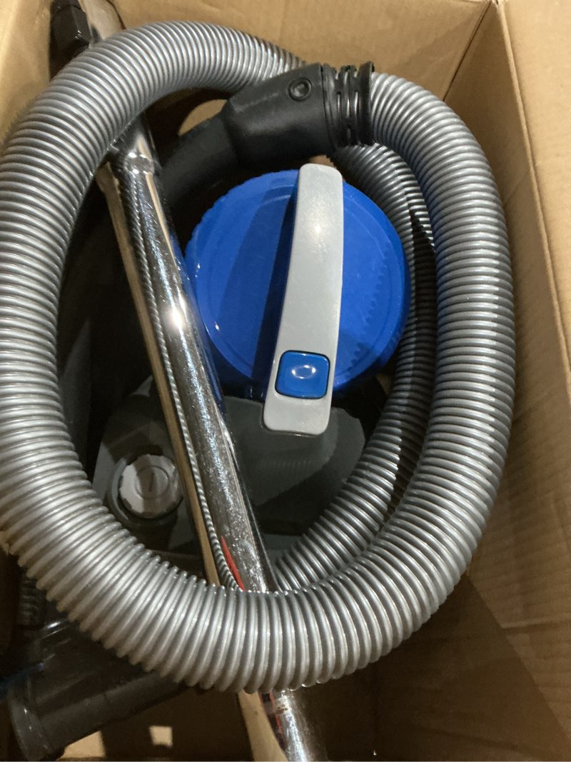 Condition photo showing As Is for eureka whirlwind bagless canister 2.5l vacuum cleaner, lightweight vac for carpets and hard floors, nen110a, blue