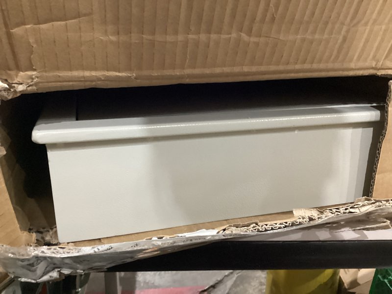 Condition photo showing Good Condition for White 33.46" Tall Sturdy Wall Safes Between the Studs 16" Centers, Fireproof in Wall Safe with Removable Shelf, Combination Lock Hidden Safe for Money Jewelry Passport Documents 33.46" Tall White Lock