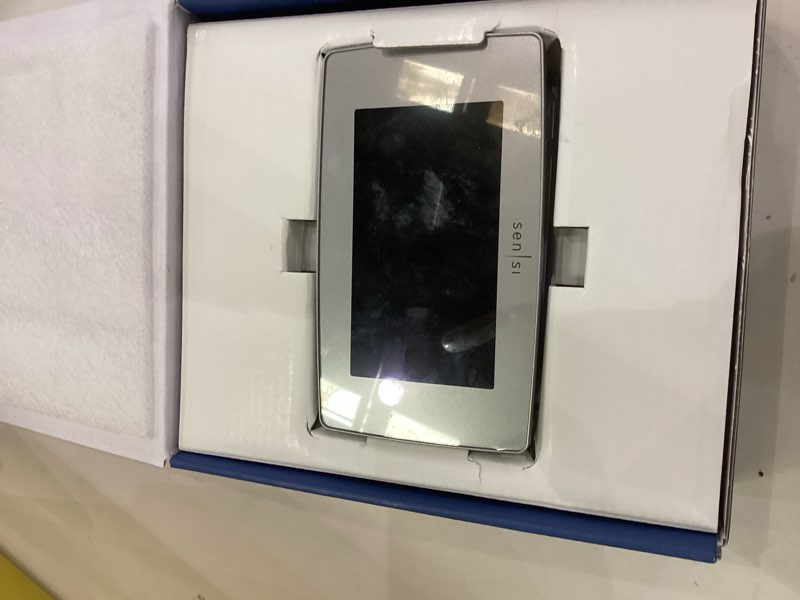 Condition photo showing Good Condition for Sensi Touch Smart Thermostat by Emerson with Touchscreen Color Display, Programmable, Wi-Fi, Mobile App, Easy DIY, Data Privacy, Works with Alexa, Energy Star Certified, ST75S-Silver, C-Wire Required