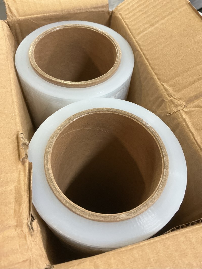 Condition photo showing New/Like New for nexcover 18 inch stretch wrap - 1200 feet | 60 gauge, 2 roll clear plastic self-adhering stretch wrap film for pallet wrap, thick and durable packing moving supplies heavy duty shrink film.