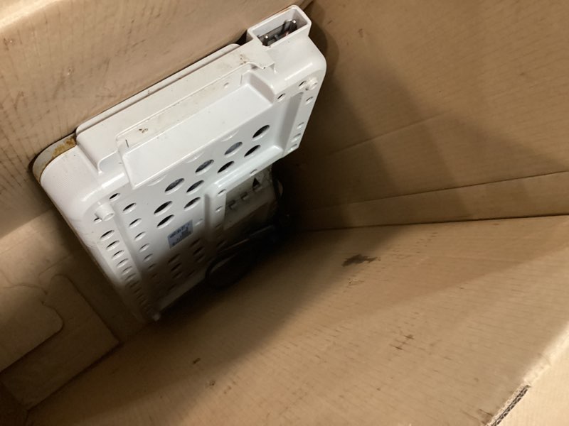 Condition photo showing As Is for bella 12" x 22" Electric Griddle with EverGood™ Ceramic Nonstick Coating, Removable Temperature Probe, Dishwasher-Safe Drip Tray & Cool Touch Handles, Cook up to 15 Eggs, 1500 Watt, Oatmilk 12" x 22" Oatmilk