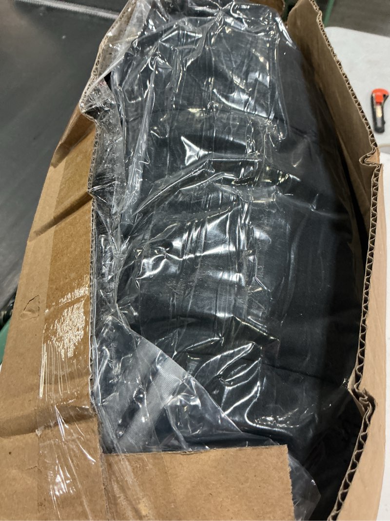 Condition photo showing New/Like New for Queen Comforter Set 7 Pieces Bed in A Bag Black Luxury Soft Queen Size Bed Set Pintuck Pinch Pleat Bedding Sets with Comforter, Flat Sheet, Fitted Sheet and Pillowcases & Shams Black Queen