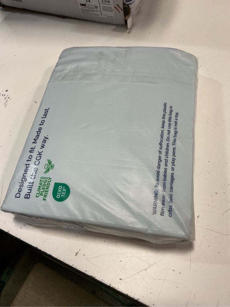 Condition photo showing New/Like New for twin size 3 piece sheet set - comfy breathable & cooling sheets - hotel luxury bed sheets for women & men - deep pockets, easy-fit, extra soft & wrinkle free sheets - ice blue oeko-tex bed sheet set 23 - ice blue twin