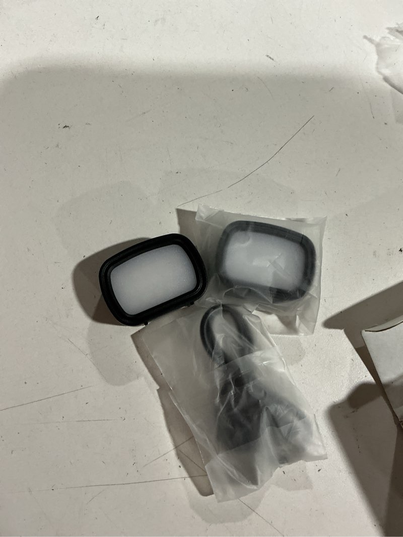 Condition photo showing As Is for jjc 3pcs magnetic auxiliary light for dji osmo pocket 3 & xtra muse accessories, rechargeable mini led fill light w. mount & storage bag, 3 color mode/brightness adjustable for selfie vlog recording mount with three lights