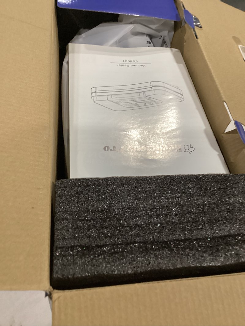 Condition photo showing As Is for 95Kpa Powerful Precision Pro Vacuum Sealer, with Double Heat Seal & Double Pump, Easy-Lock Handle, 10-in-1 Vacuum Sealer Machine for Food with Bags Storage, Built-in Cutter, Stainless Steel