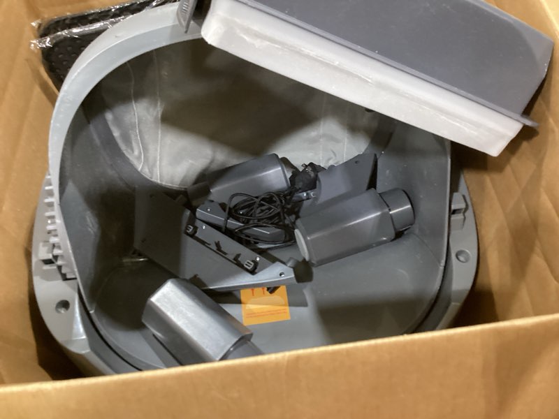 Condition photo showing As Is for upfas automatic cat litter box self cleaning - app control - weight monitoring - ultra-quiet, medium cats and kittens litter box, safe anti-pinch?assembly required?- grey