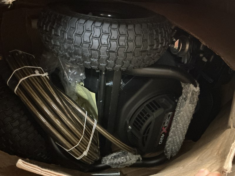 Condition photo showing Good Condition for simpson 4400 psi gas pressure washer, 4.0 gpm commercial power washer, cold water, 50' hose, powershot, 49-state compliant (ps60843) - black
