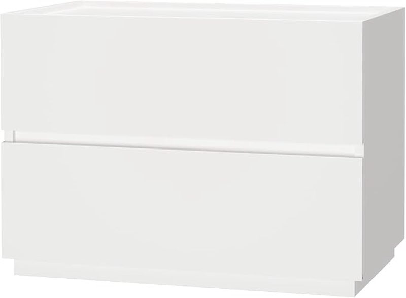 woodtalks stackable 2 drawer dresser, multi-purpose storage closet cube dressers for bedroom, storag