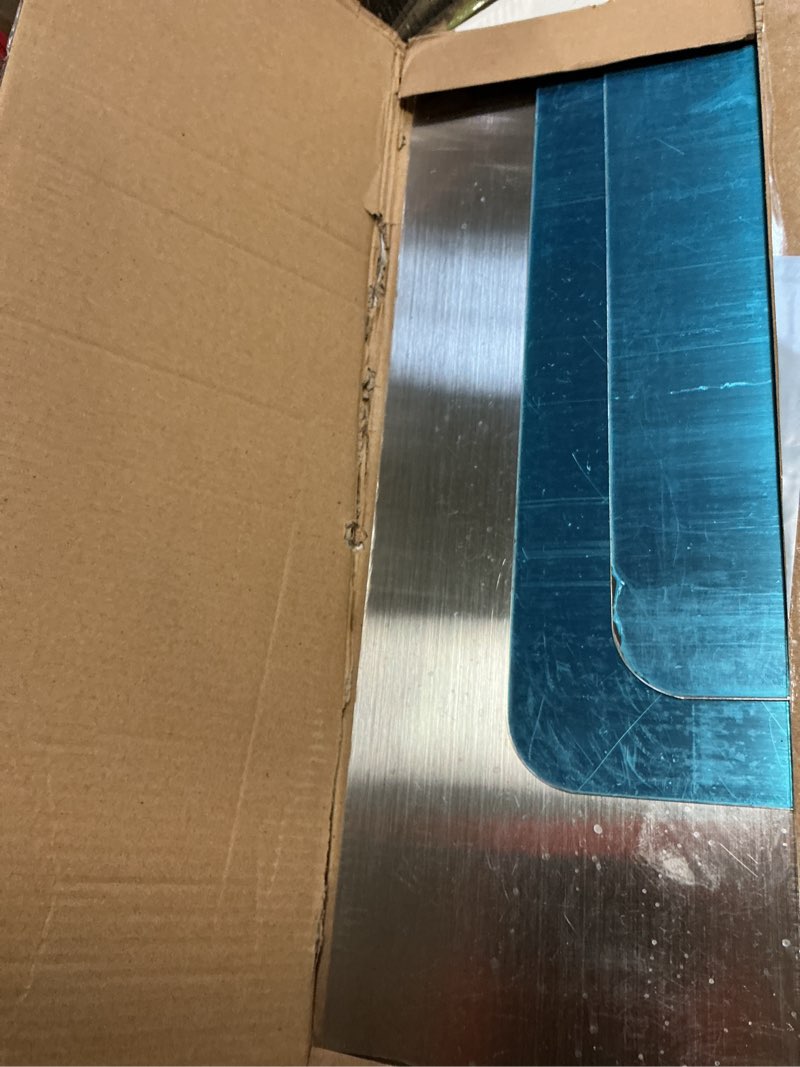 Condition photo showing Good Condition for Titanium Cutting Boards Set of 3 for Kitchen, 100% Pure Cut Titanium Cutting Board, Double-Sided Food-Grade Charcuterie Chopping Boards Dishwasher Safe for Meat, Fruit & Vegetable