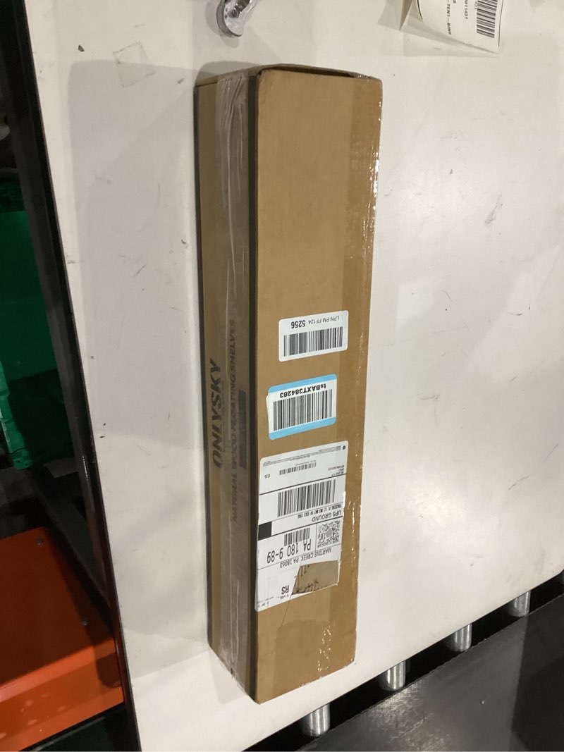 Onlysky Set of 4 Wall-Mounted Kid's Bookshelf - White Floating Nursery Book Shelves - Durable Wood C