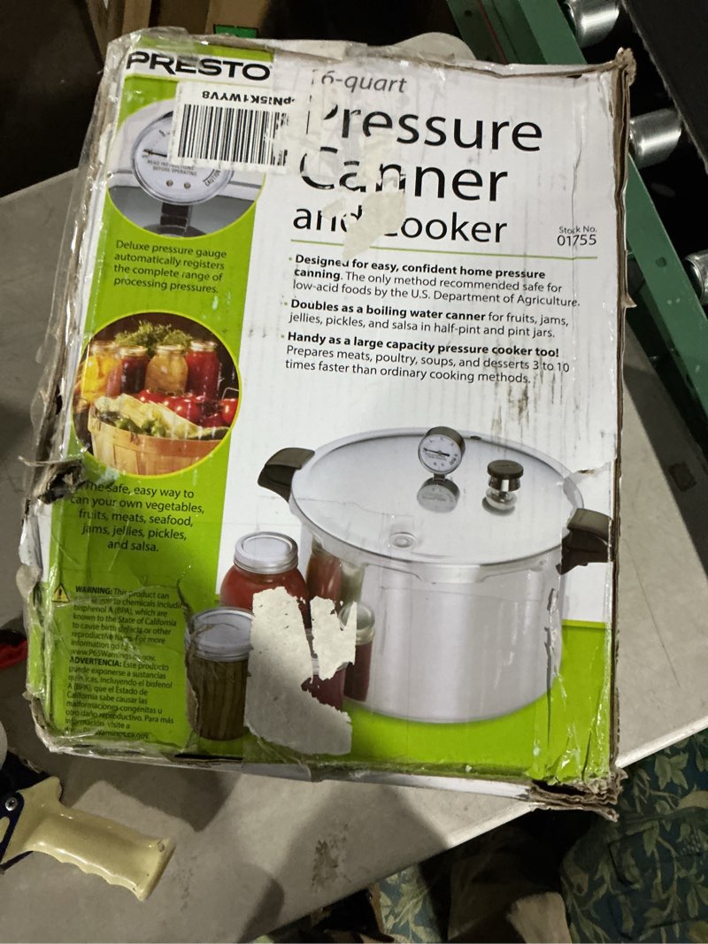 Condition photo showing Good Condition for (Similar to) Barton 22-Quart Pressure Canner Pressure Cooker Pressure Gauge with Rack, Induction Compatible, Steam Canner Polished 22 QT Stovetop Pot