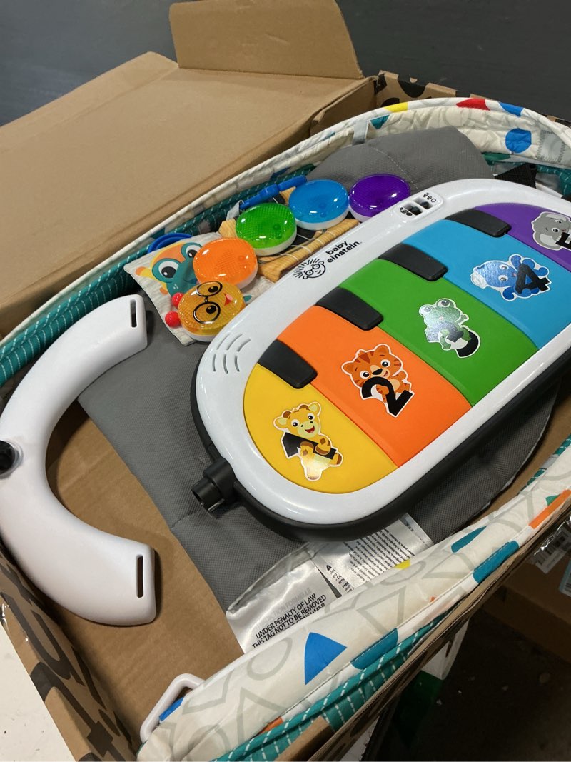 Condition photo showing As Is for baby einstein 4-in-1 kickin' tunes music and language play gym and piano tummy time activity mat kickin tunes 4-in-1 mat
