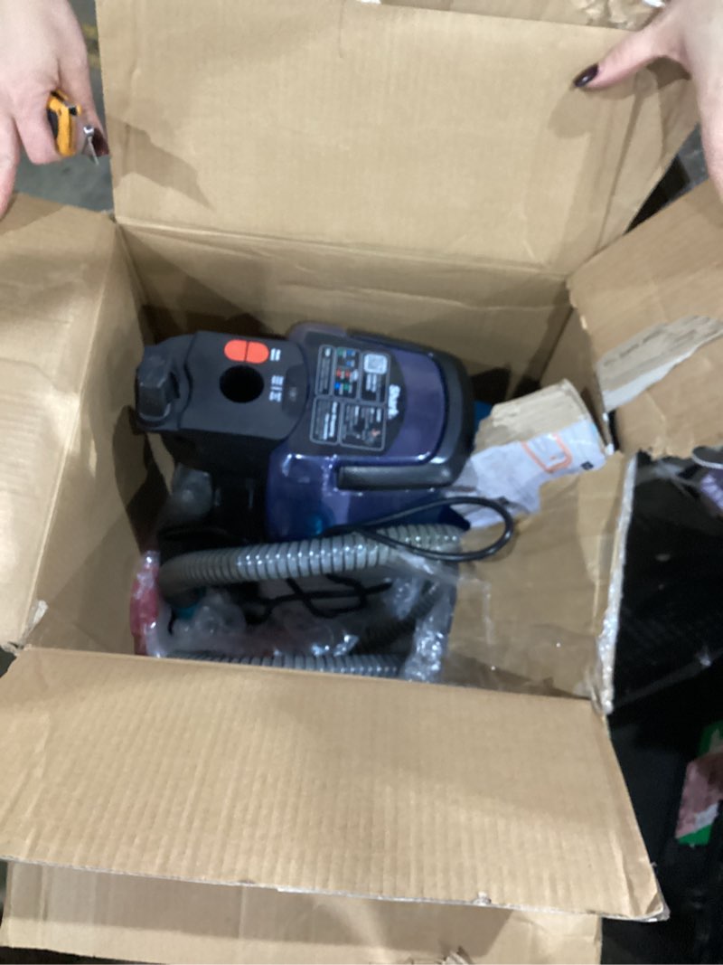 Condition photo showing As Is for Shark CarpetXpert with StainStriker Upright Carpet, Area Rug & Upholstery Cleaner with Pet Mess Extractor Tool, Perfect for Pets, Carpet Shampooer, 3 Cleaning Tools, Cleaning Solutions, White, EX201 CarpetXpert w/ StainStriker