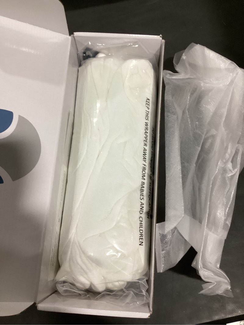 Condition photo showing New/Like New for bluewave bedding ultra slim gel memory foam pillow for stomach and back sleepers - thin, flat design for cervical neck alignment and deeper sleep (2.75-inches height, standard size) 2.75"h ultra slim (standard)