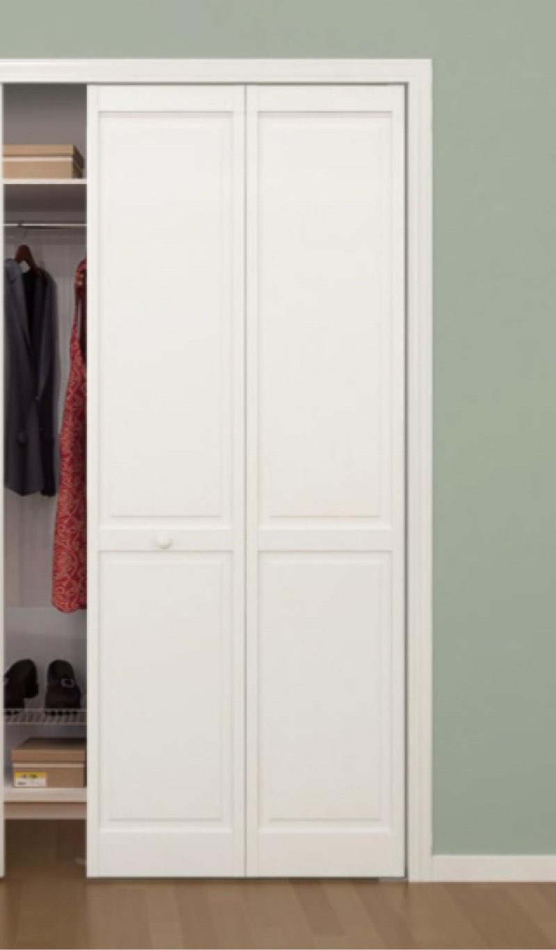 Bi-fold Traditional Four Panel White