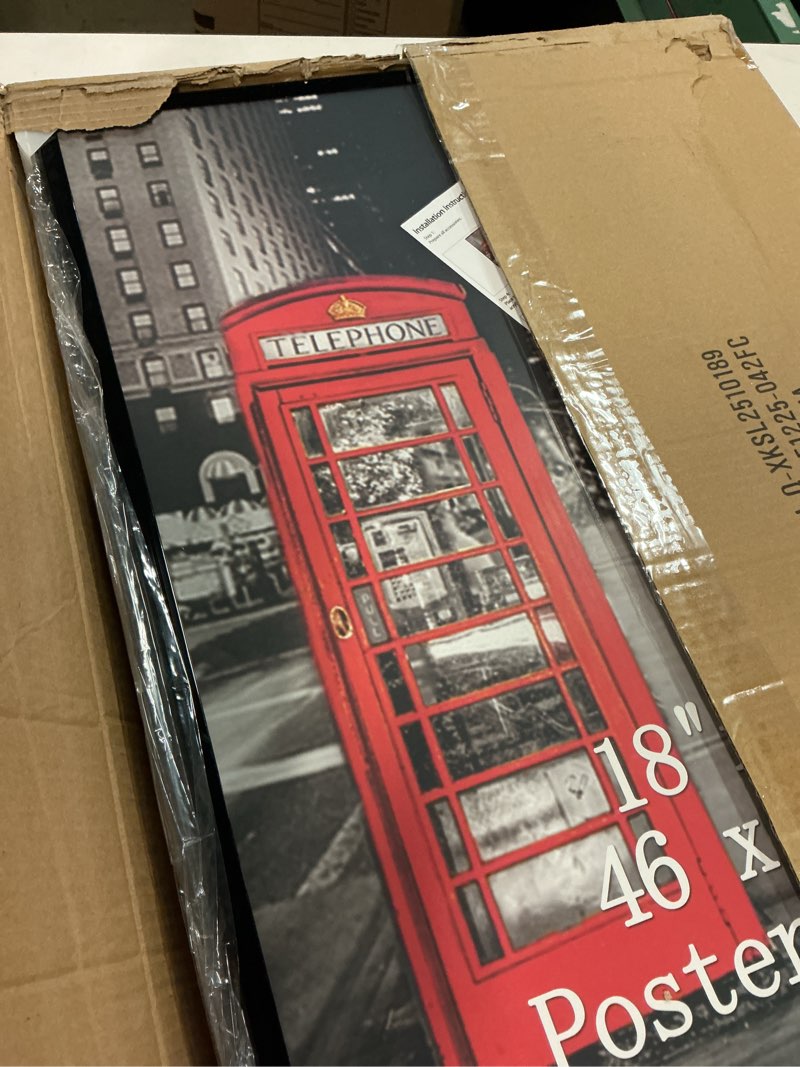 Condition photo showing Good Condition for lavezee 18x24 poster frame black, 6 packs lightweight 18 x 24 poster frames for wall mounting, display 24x18 pictures, posters & art prints vertically or horizontally