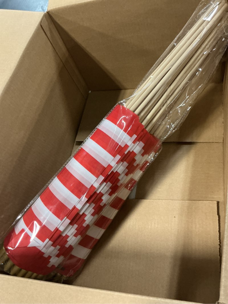 Condition photo showing Good Condition for shimeyao 50 pack usa stick flags 12 x 18 inch small flag, 250th anniversary flags with wooden pole spear tip for yard garden lawn memorial day 4th of july independence day decoration