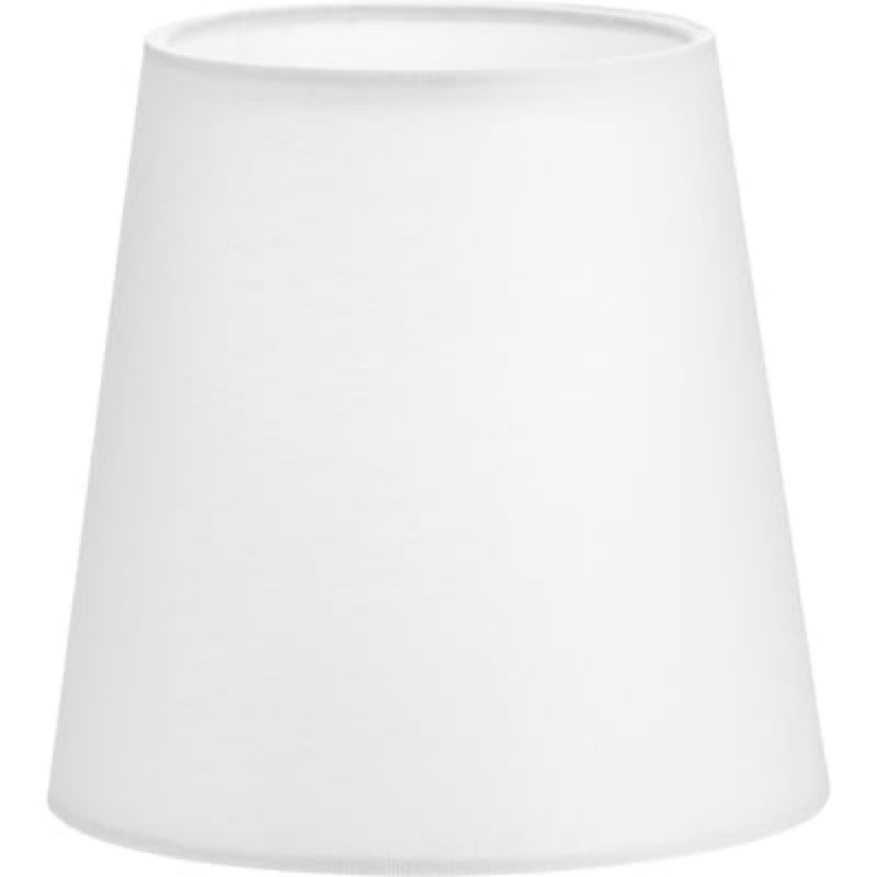 Progress Lighting Elara 5.5-in x 5.5-in Cone White Linen Chandelier light shade (Slip UNO Fitter