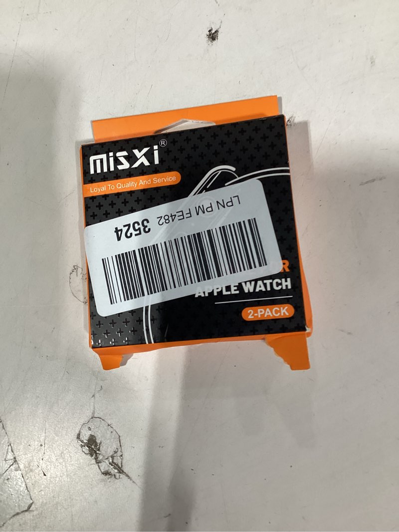 Condition photo showing Good Condition for misxi 2 pack tempered glass case compatible for apple watch series 9 series 8 series 7 45mm, hard pc screen protector overall protection scratch-resistant cover for iwatch, 1 gold + 1 transparent 45mm (series 9/8/7) 1 gold + 1 transparent
