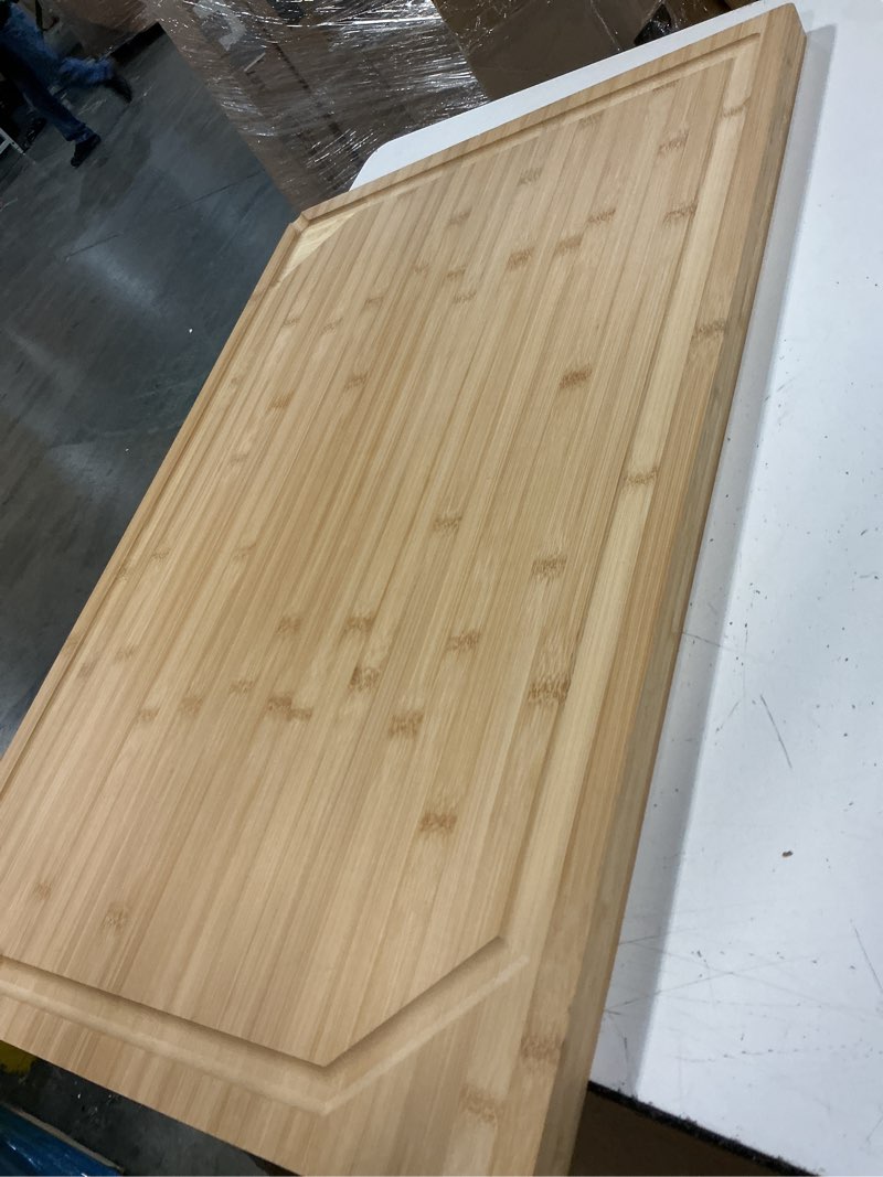Condition photo showing Good Condition for bamboomn jenn air bamboo range burner cutting board, new vertical cut, large (20.5"x12"x0.75")
