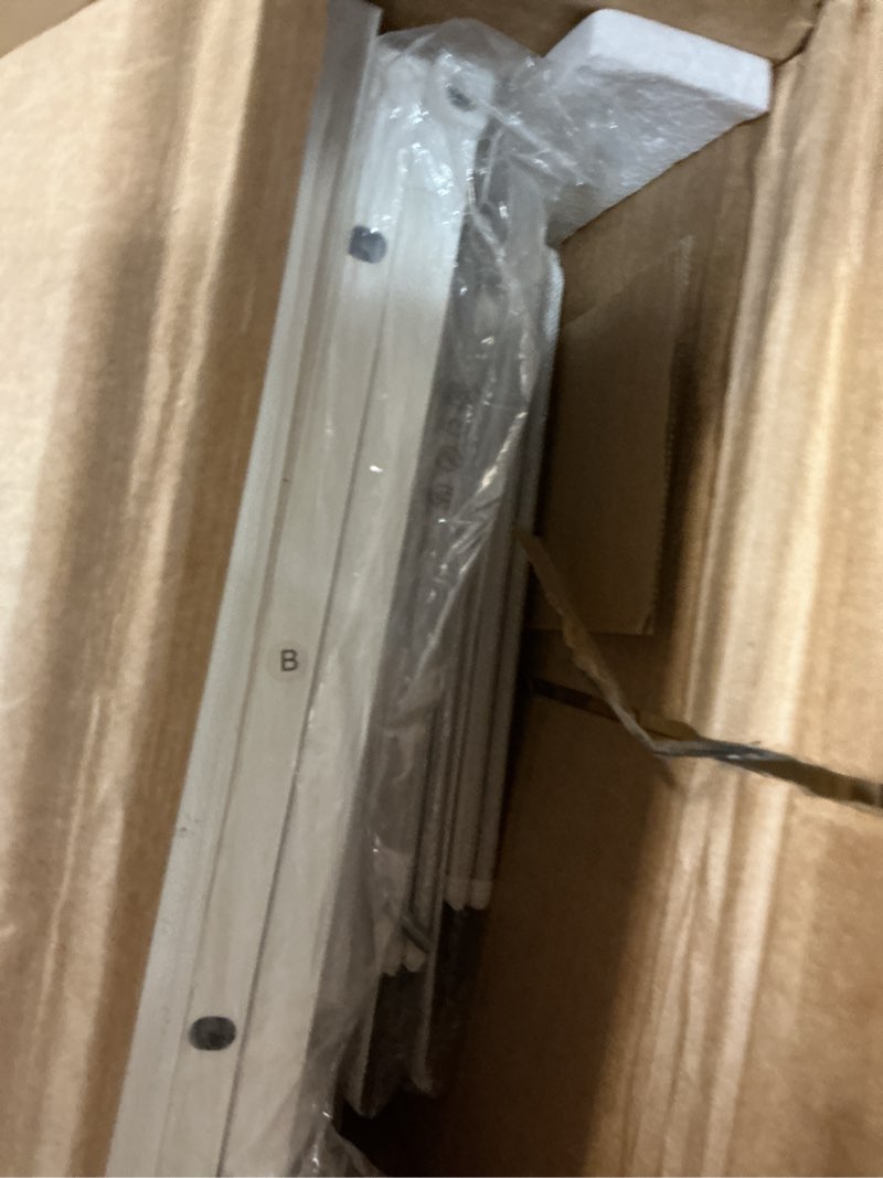 Condition photo showing Good Condition for ZUNMOS Fabric Storage Dresser with 9 Drawers, Steel Frame and Wooden Top for Bedroom, Closet and Entryway , White