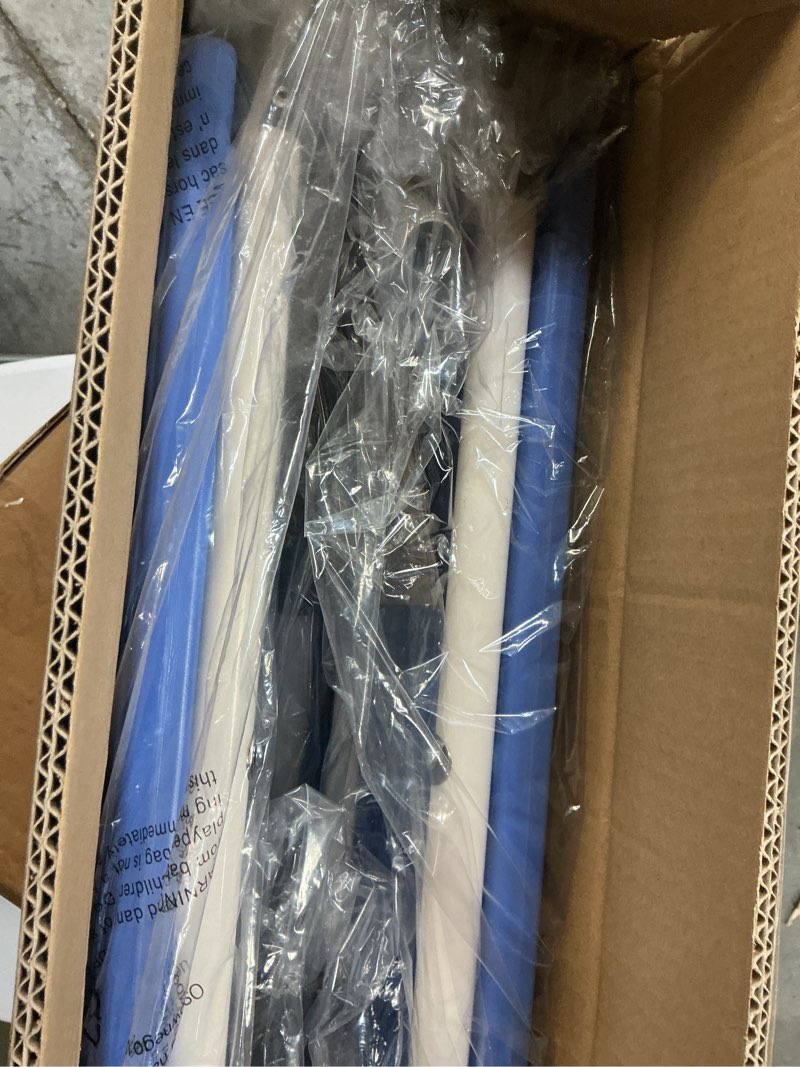 Condition photo showing New/Like New for Extra Long Step Stool with Handle for Elderly(22 Inch), Heavy Duty 2 Stepping Stool with Adjustable Handrails for High Beds, Non-Skid Platform Foot Stool for Adults, Seniors, Handicapped (Blue)