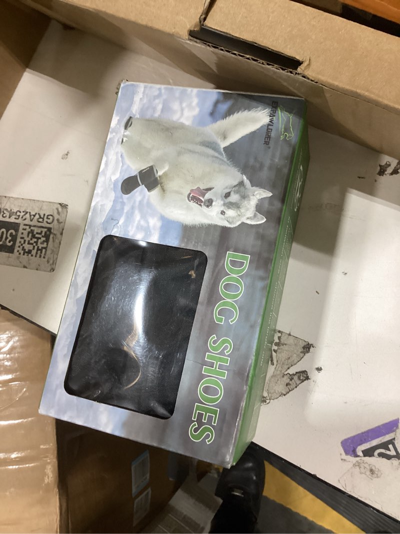 Condition photo showing New/Like New for EXPAWLORER Waterproof Dog Shoes for Small Medium Large Dogs, Dog Shoes for Cold Winter, Hiking Walking, Reflective Dog Booties for Outdoor Snow Rain Days, Anti-Slip Dog Boots & Paw Protectors Green XL