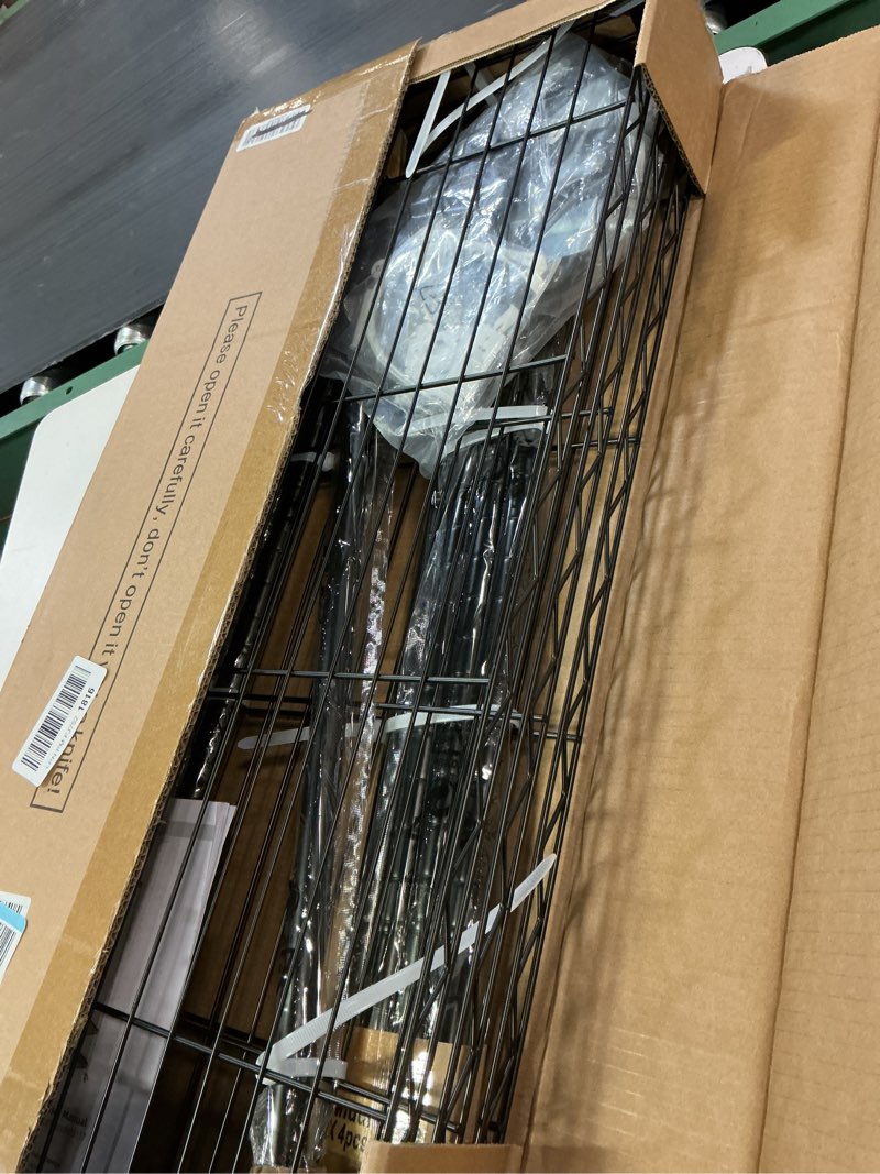 Condition photo showing Good Condition for futassi p6 medium rolling clothes rack heavy duty, clothing racks for hanging clothes, freestanding garment rack with wheels, portable closet rack max load 370 lbs, 30''w x 14''d x 77.6''h, black black p6 medium