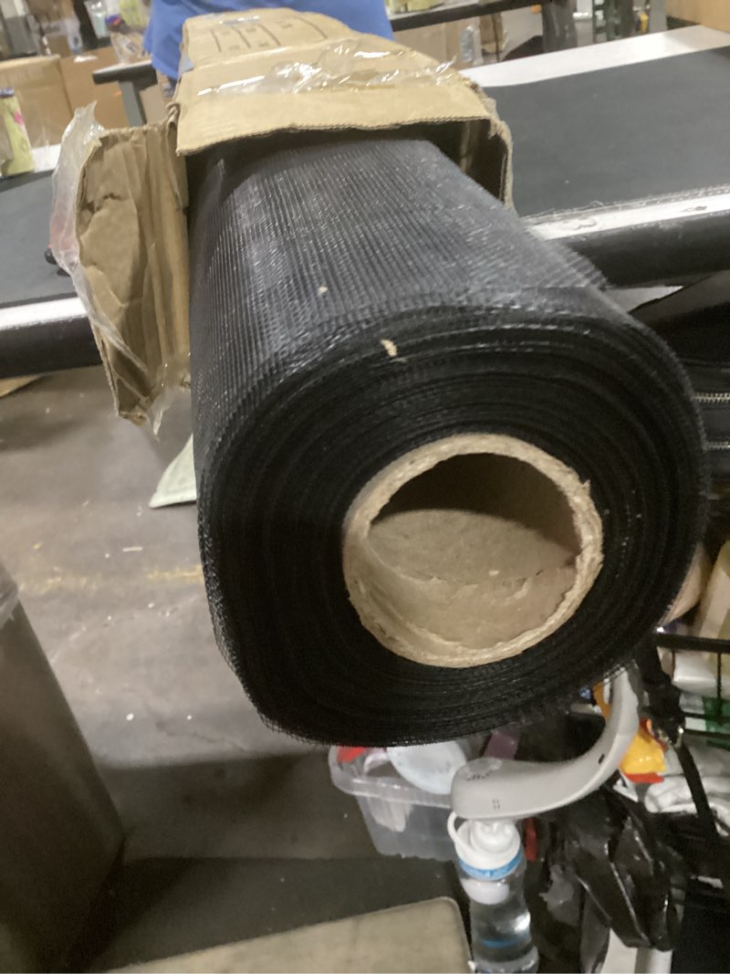 Condition photo showing Good Condition for 36inch x 100feet window screen mesh roll and durable screen door replacement, window mesh screen roll for windows (black) 36” x 100’