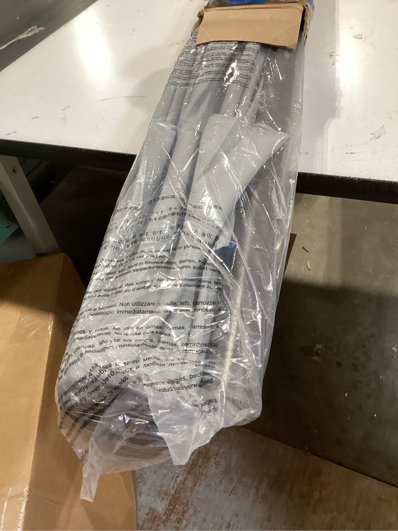 Condition photo showing Good Condition for similar to areshark 10 ft outdoor patio umbrella, patio table umbrella with push button tilt and crank, outdoor patio umbrellas with 8 fiberglass ribs, patio umbrellas for market, garden, pool (light gray) light gray 10ft