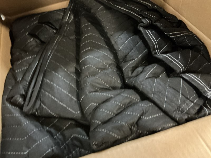 Condition photo showing Good Condition for large sound dampening blanket,96" x 80" sound absorbing studio blanket,noise cancelling studio acoustic blanket curtain/light blocker/moving blanket 1 pack