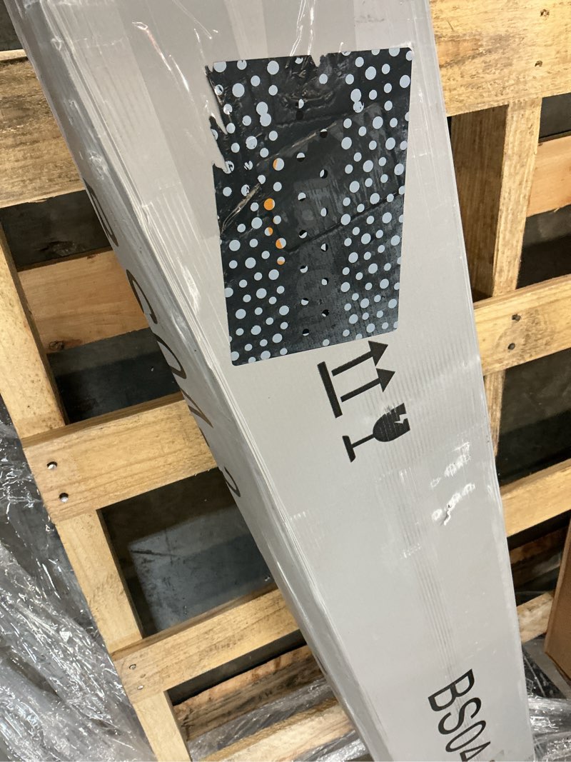 Condition photo showing As Is for low profile queen box spring 3 inch, 3000lbs heavy duty box spring queen size bed base metal mattress foundation, easy assembly, noise free 3 inch high queen