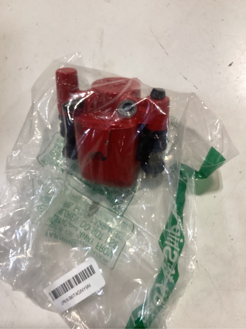 Condition photo showing As Is for rear brake caliper with brake pad for 110cc 150cc 250cc atv quad sunl taotao red