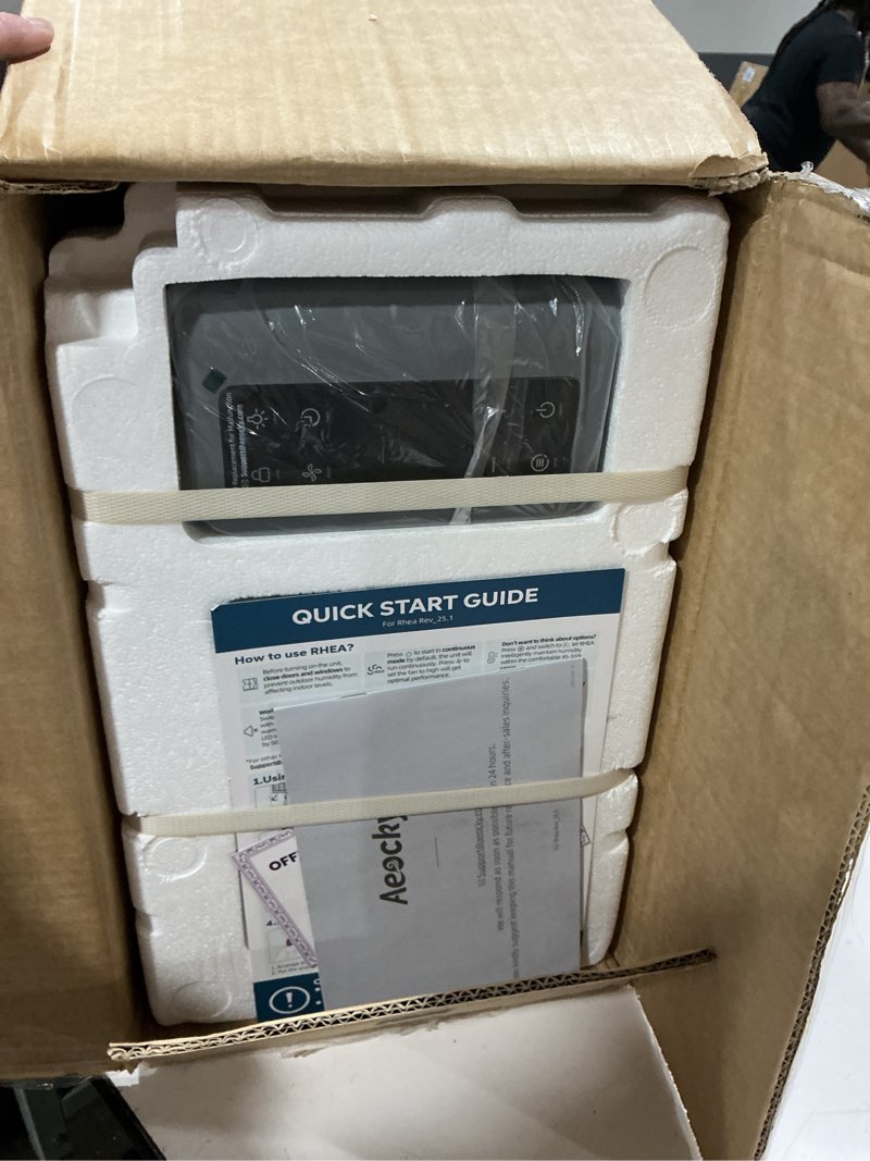 Condition photo showing Good Condition for 4500 Sq.Ft Most Efficient Energy Star 2025 Dehumidifier,AEOCKY Max 80 Pint/Day Smart Compressor Dehumidifier with Drain Hose, Intelligent Humidistat,for Basement,Bedroom,Home,Bathroom 80 Pints - 4500 Sq.Ft