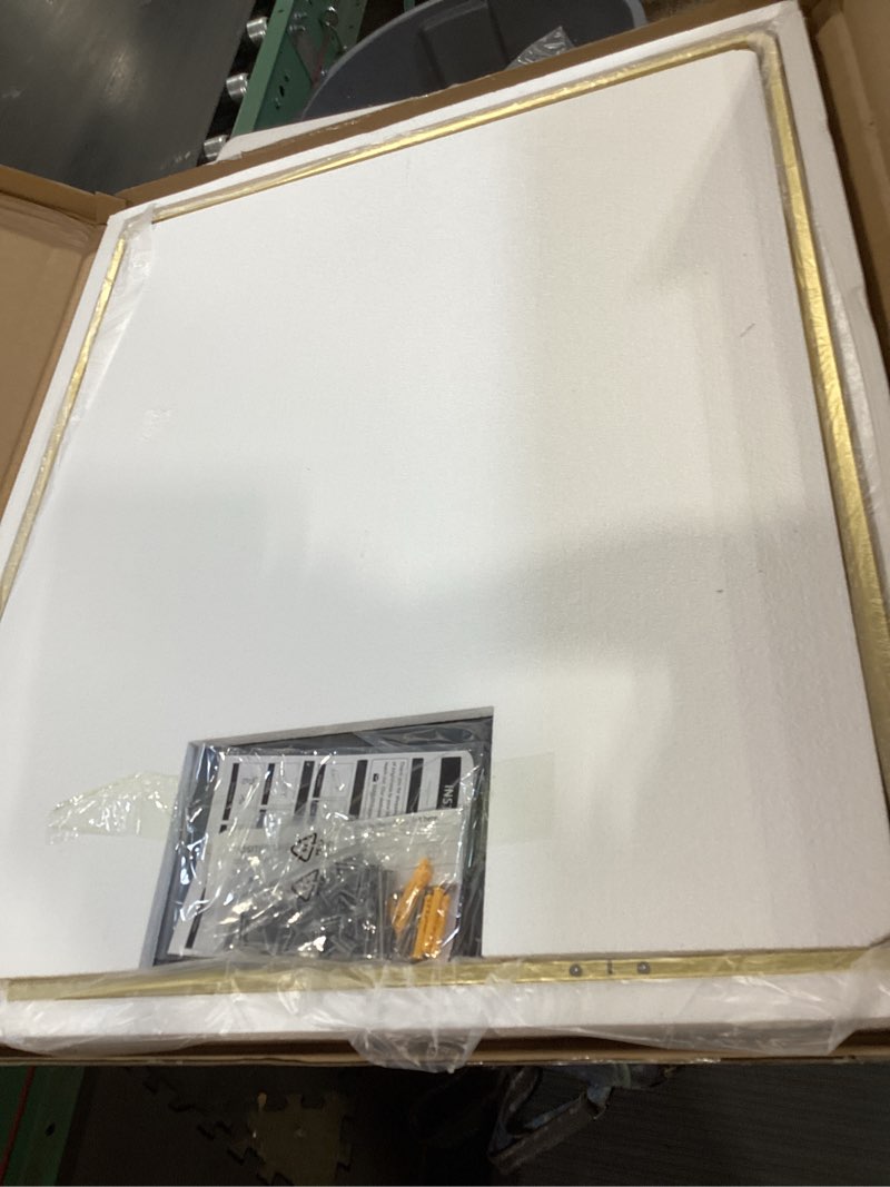 Condition photo showing Good Condition for tokeshimi 30x36 brushed gold mirror for bathroom,modern bathroom vanity mirror,tempered glass,gold aluminum framed mirror(horizontal/vertical) brushed gold 36"l x 30"w