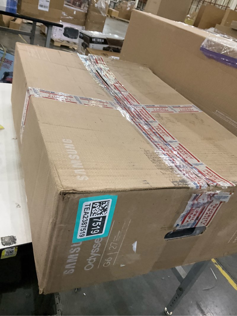 Condition photo showing As Is for Samsung 27" Odyssey QHD G65B Curved Gaming Monitor, 240Hz, 1ms (GTG), HDR 600, Gaming Hub, 1000R, AMD FreeSync Premium Pro, LS27BG652ENXGO