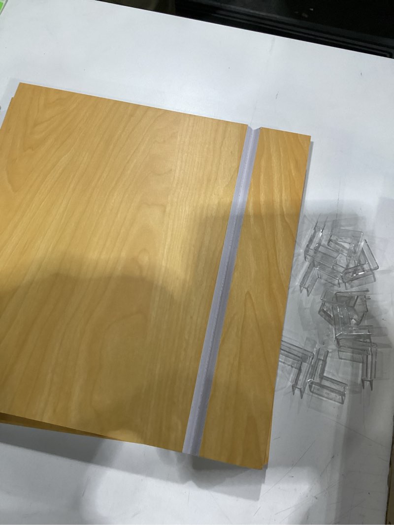 Condition photo showing Good Condition for Small Size Wire Shelf Cover for Pantry, Wood Shelf Covers for Wire Shelving, 15x11.8inch, 5pcs, Perfect for Rack Covers and Shelving(Smal)