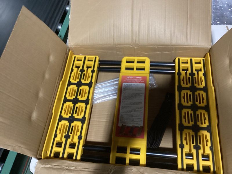 Condition photo showing Good Condition for Heavy-Duty Adjustable Dolly Cart with 2 Elastic Strap– Expands Up to 36" Wide, Supports Up to 2000 lbs for Moving Appliances, Furniture & Construction Materials with All-Terrain Durability
