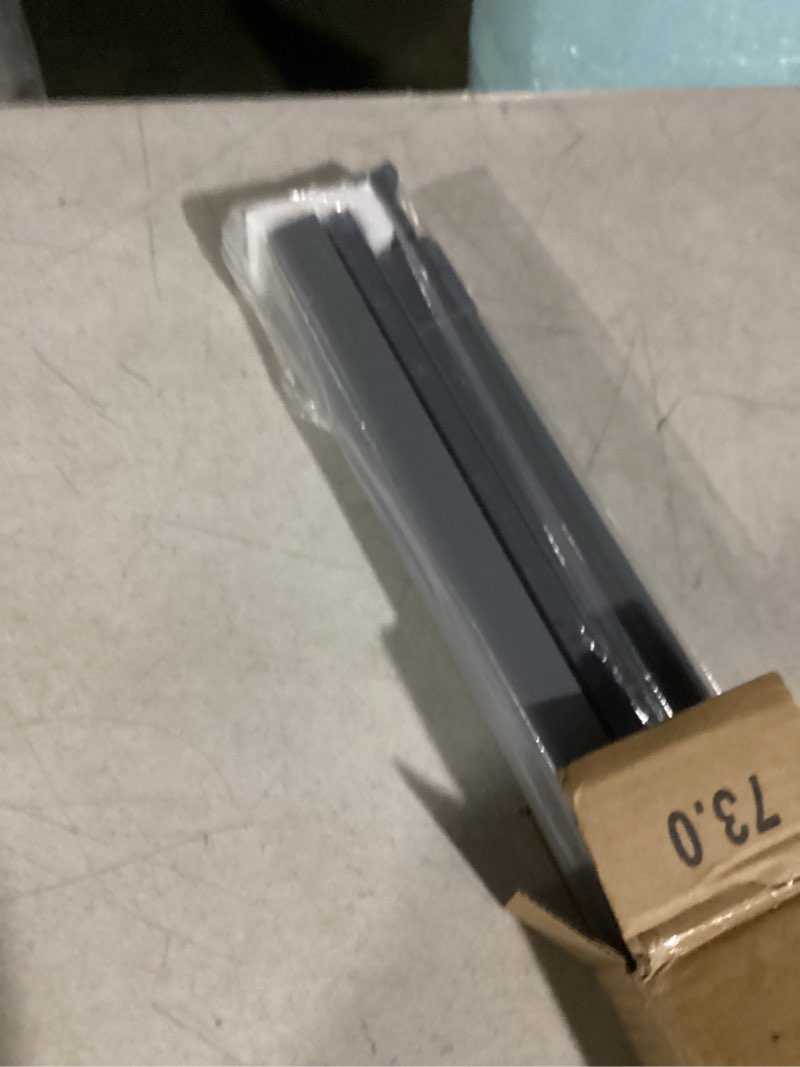 Condition photo showing Good Condition for LazBlinds No-Drill Cordless Zebra Blinds - Dual Layer Light Filtering & Room Darkening, Free-Stop Lift, Easy Install, Day & Night Privacy with Valance for Window 29" W x 72" H, Grey 29"W x 72"H Grey