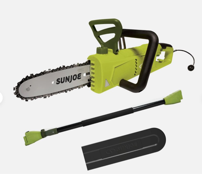Sun Joe SWJ801E 8-Inch 7-Amp Electric Telescoping Pole Chain Saw