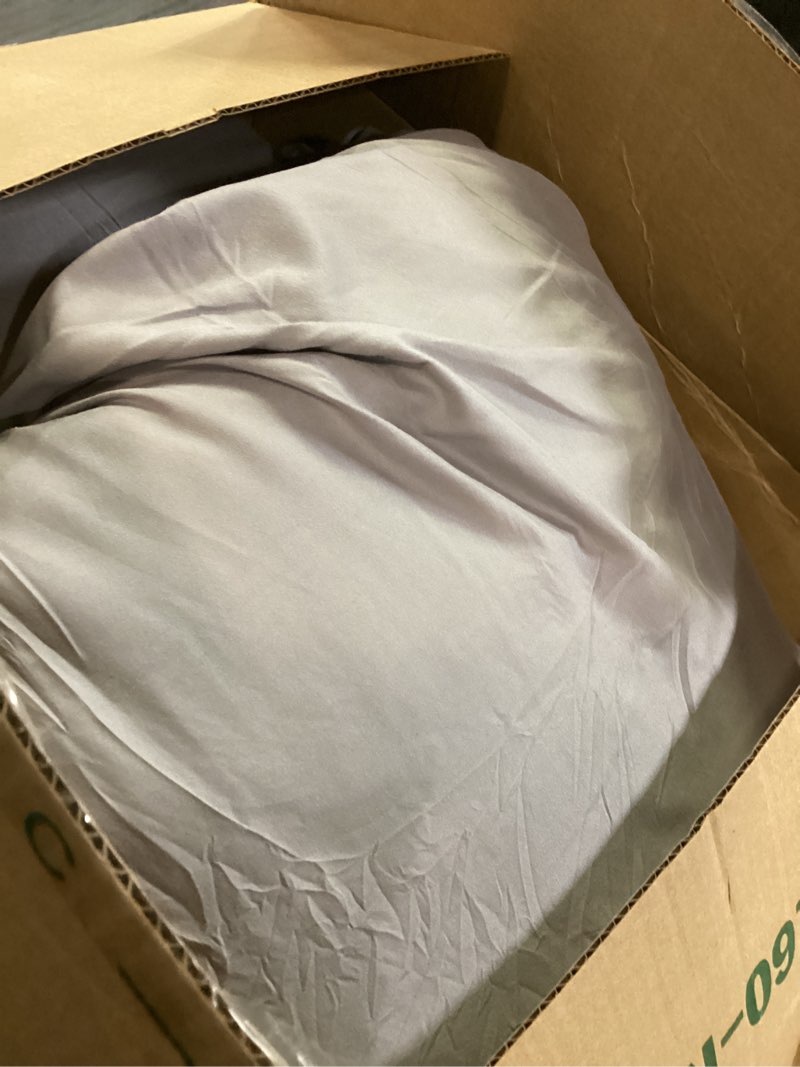 Condition photo showing As Is for Bedsure Queen Comforter Set Grey - Bed in a Bag Queen Size Bedding 7 Pieces, GentleSoft™ Pintuck Bed Set Gift for Family, Pinch Pleat All Season Comforter with Sheets, Pillowcases & Shams Queen 01 - Grey