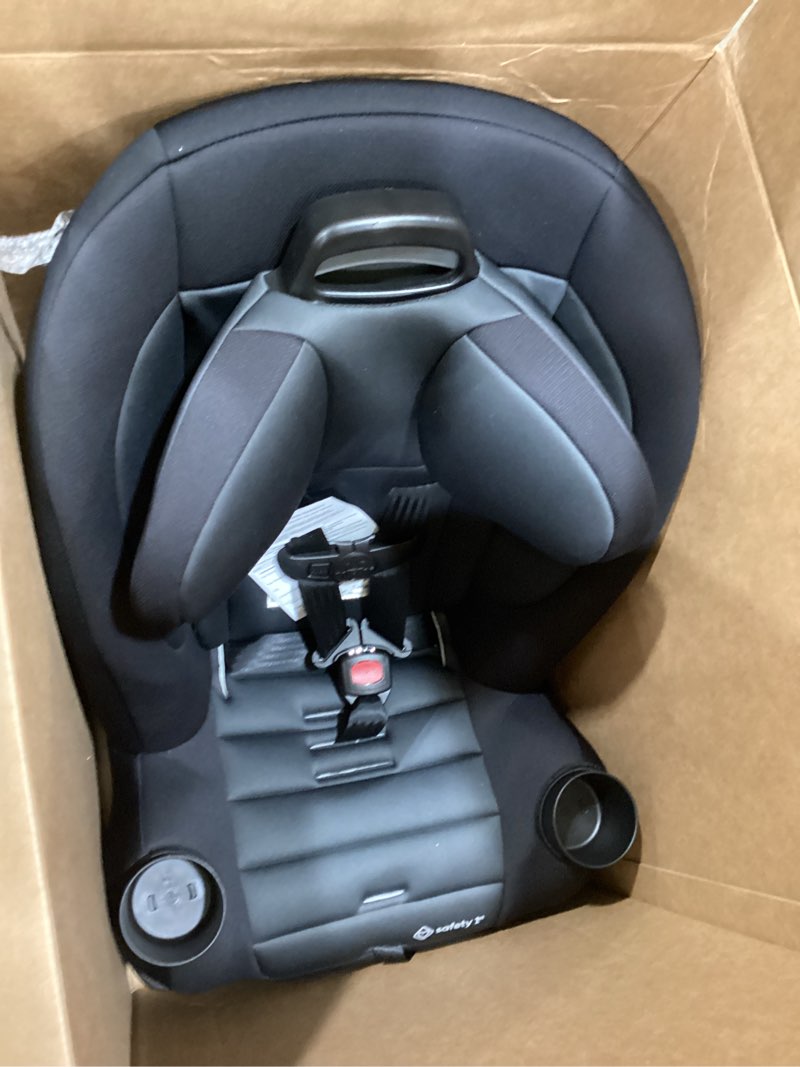 Condition photo showing Good Condition for safety 1st ellaris 3-in-1 convertible car seat, slim fit design, rear & forward-facing, 5-position headrest, 3-across fit, travel-friendly with machine-washable seat pad, smokey haze