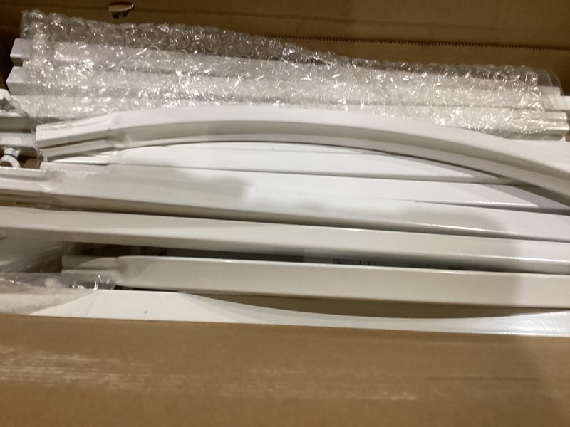 Condition photo showing Good Condition for Asee'm White Metal Wedding Arch Stand (7.2FT,6FT) Set of 2 Arched Backdrop Frame for Ceremony Parties Birthday Baby Shower Garden Decoration 7.2FT, 6FT White