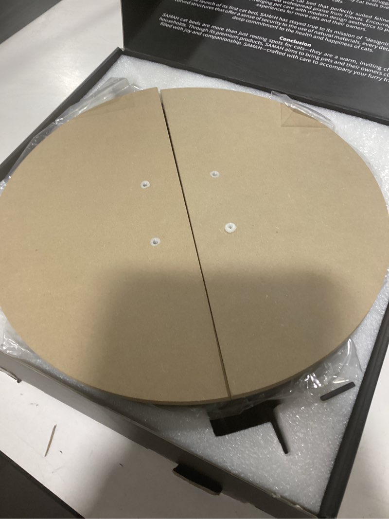 Condition photo showing Good Condition for Cat Desk Bed, 360° Rotating & Height Adjustable, Upgraded Thick Cat Desk Hammock with Removable Washable Cover, Supports Up to 40lbs, Suitable for Office Desk, Game Table, Gifts for Cats Pets