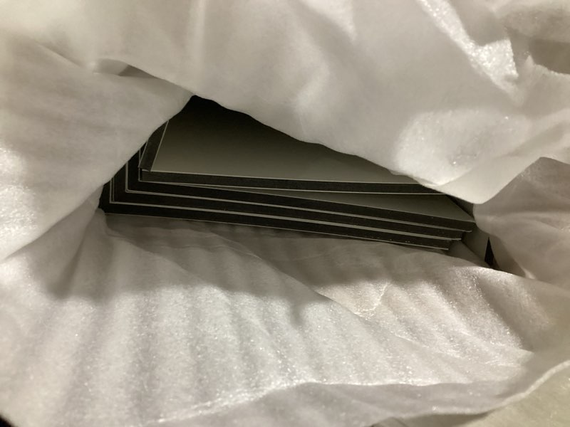 Condition photo showing Good Condition for 5 Pack 24x12in Wire Shelf Cover for Pantry, Closet, Kitchen – Waterproof PVC Wood-Look Wire Rack Covers for Shelves, Multiple No-Tool Installation 24x12x2in Black