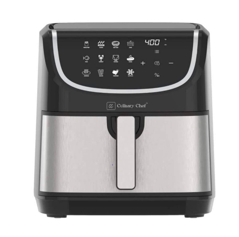 Culinary Chef 8.45-Quart Electric Air Fryer  Adjustable Temperature  Touch Panel Control  One-Touch Cook Functions  and 360° Rapid Cooking  1700 Watt Power