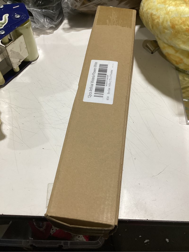 Condition photo showing Good Condition for 12Pcs Artificial Wisteria Flowers 3.6 Feet/Piece White Dense Artificial Fake Wisteria Vine Ratta Han