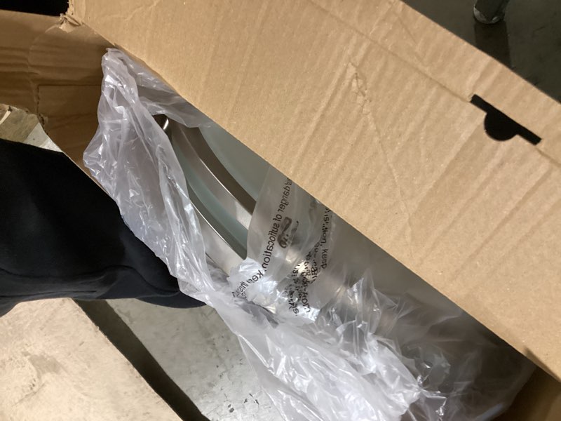 Condition photo showing Good Condition for Project Source 17-in Satin Nickel Indoor 1 -Light LED Tunable White Flush Mount Light Plastic Shade