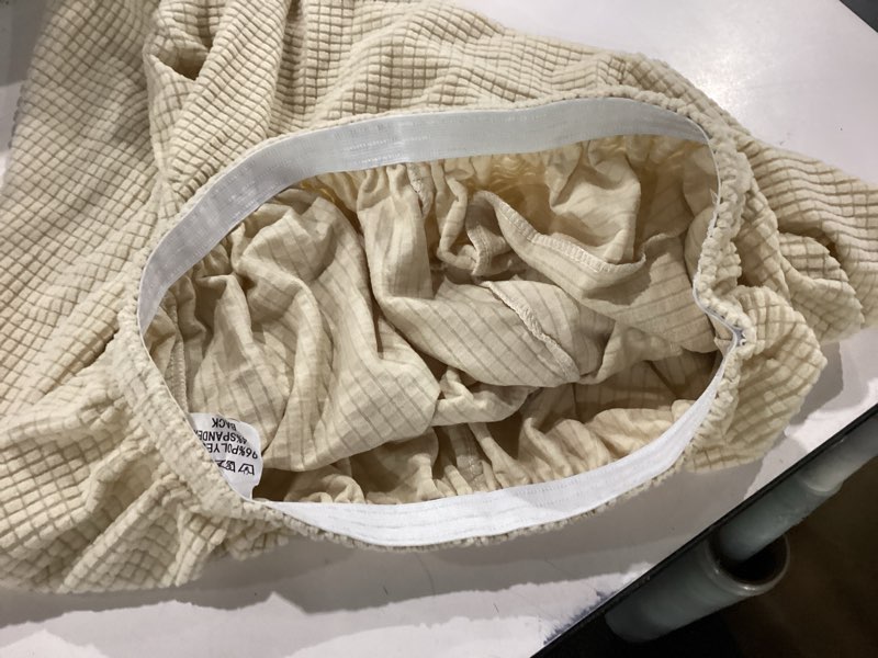 Condition photo showing As Is for Yonus Dining Room Chair Slipcovers Parsons Chair Covers Sets Armchair Covers Removable Chair Protect